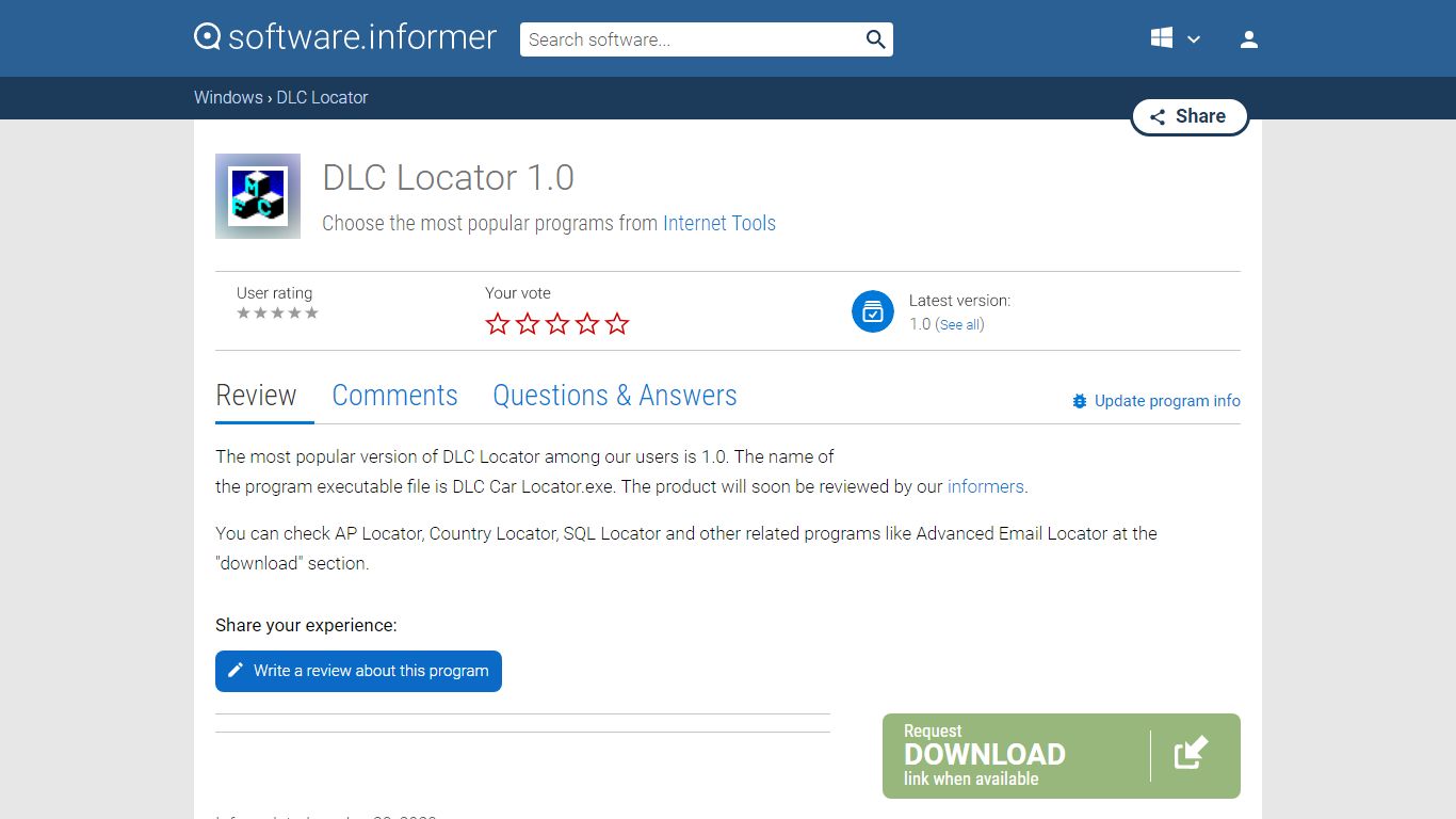 DLC Locator Download