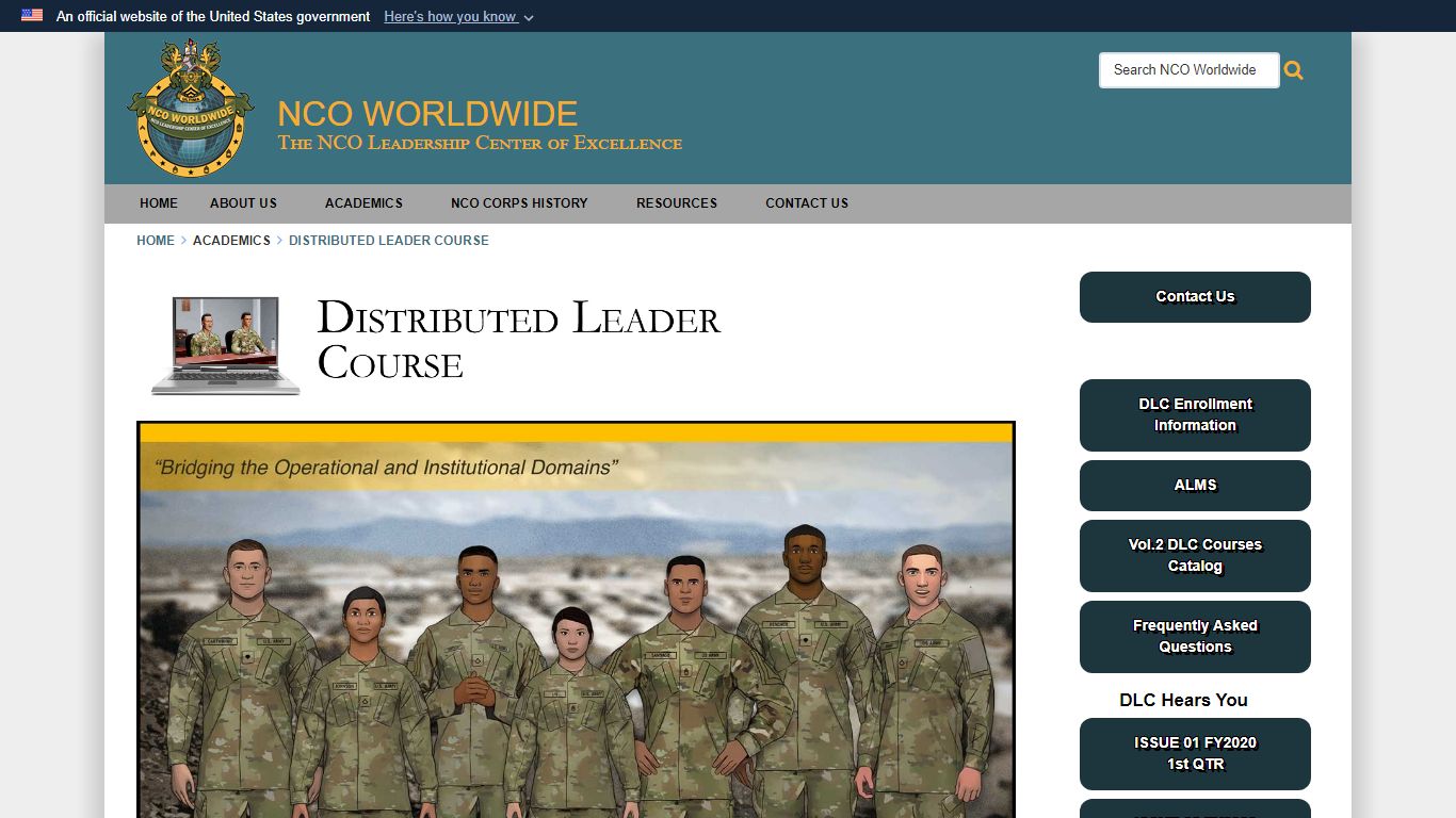 Distributed Leader Course - United States Army